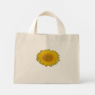 Bio gelbe Blume auf Tasche