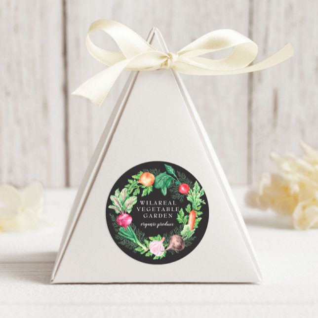 Bio Gemüsebauernhof Runder Aufkleber (Von Creator hochgeladen)