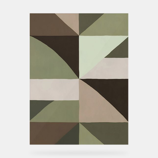 Bio Geometrie der Acrylzeichen Acrylschild (Vorderseite)