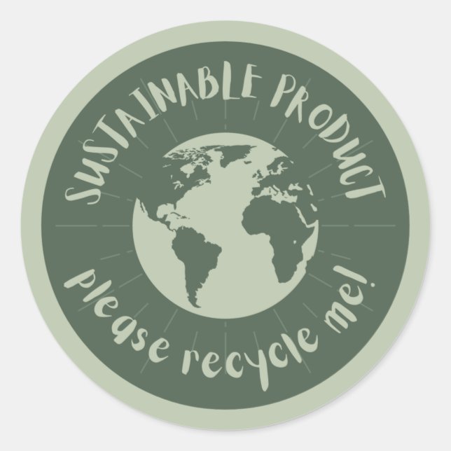 Bio Geschäft Runder Aufkleber (Vorderseite)