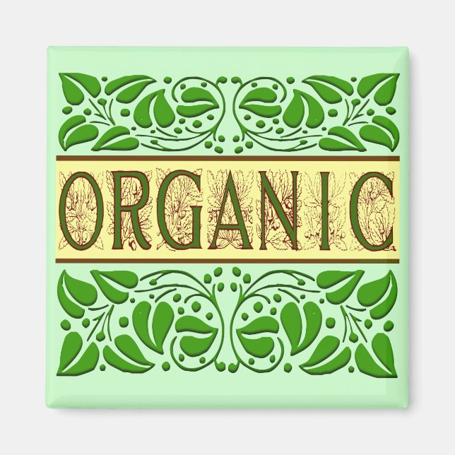 Bio Green Slogan Magnet (Vorne)