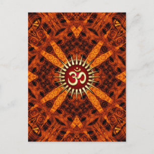 Bio Grooves OM Tribal NewAge Postkarte