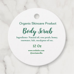 Bio grüne Karosserie-Butterschmalz Geschenkanhänger