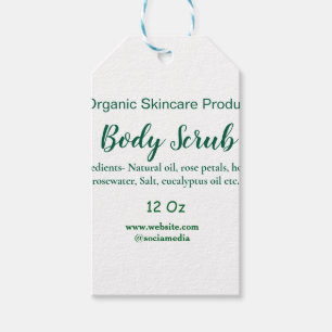 Bio grüne Karosserie-Butterschmalz Geschenkanhänger