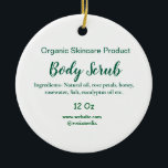 Bio grüne Karosserie-Butterschmalz Keramik Ornament<br><div class="desc">Gestaltung</div>