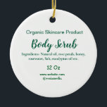 Bio grüne Karosserie-Butterschmalz Keramik Ornament<br><div class="desc">Gestaltung</div>