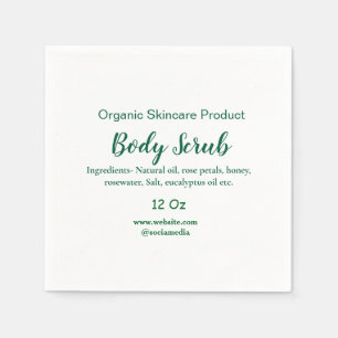 Bio grüne Karosserie-Butterschmalz Serviette