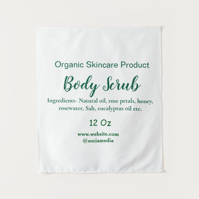 Bio grüne Karosserie-Butterschmalz Wandteppich (Vorderseite)