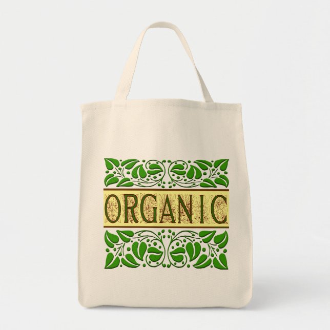 Bio grünes Slogan Tote Bag Tragetasche (Vorne)
