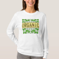 Bio grünes Sprichwort mit Vintagem Blätter T-Shirt