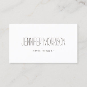 Bio handgeschriebene Bloggerkarte Visitenkarte