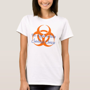 Bio Hazard Symbol mit unaltertem Weiß T-Shirt