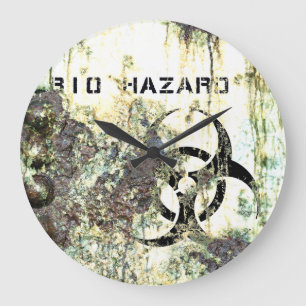 Bio Hazard Wall Clock Große Wanduhr