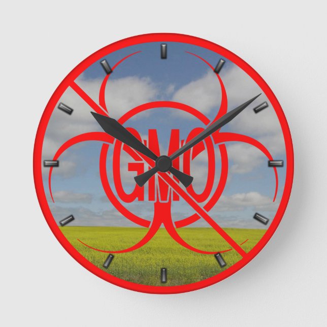 Bio-Hazard-Warnschild-Dekor der Uhr (Vorderseite)
