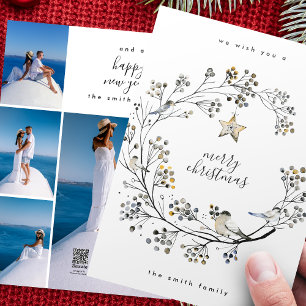 Bio Jahr der Fotokopie-Collage im Jahr der Überprü Feiertagskarte