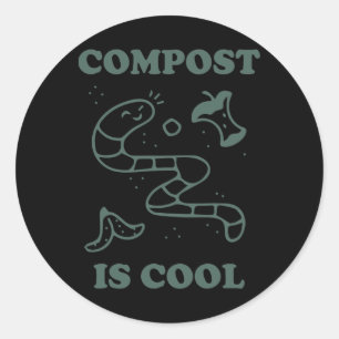 Bio landwirtschaftliche Kompostierung - Compost is Runder Aufkleber