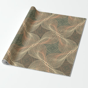 Bio Linien geometrische Formen optische Täuschung Geschenkpapier