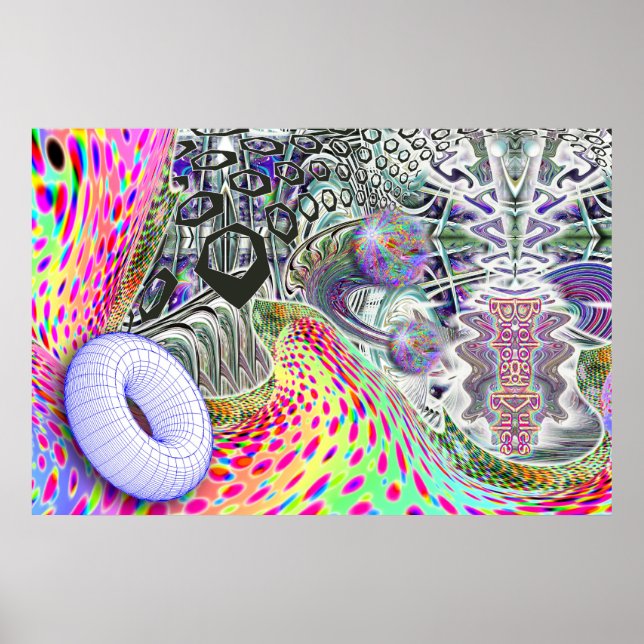 Bio-Logical-Donut-Poster Poster (Vorne)