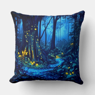 Bio-Lumineszenz-Wälder Kissen