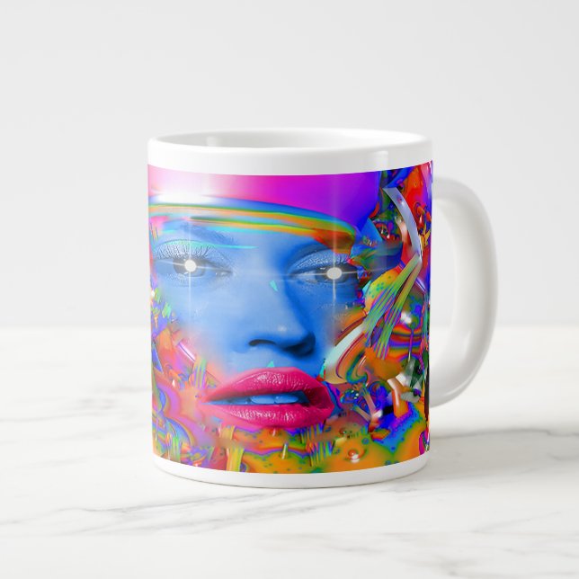 Bio Maschine Jumbo-Tasse (Vorderseite Rechts)