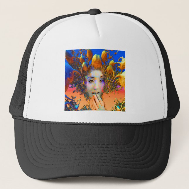 Bio Medusa Truckerkappe (Vorderseite)