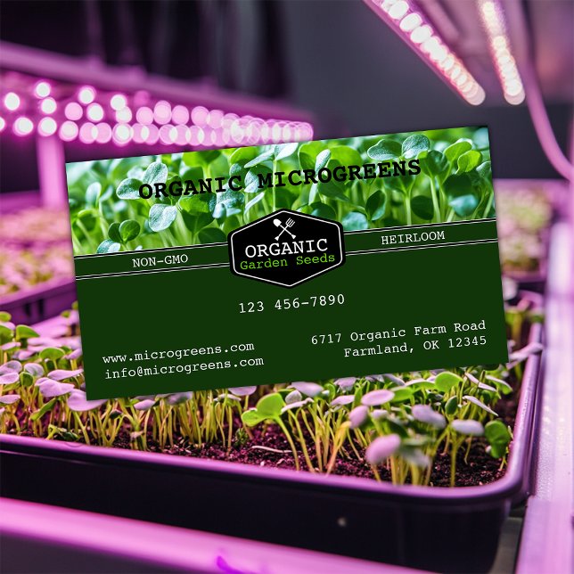 Bio Microgreens Visitenkarte (Von Creator hochgeladen)