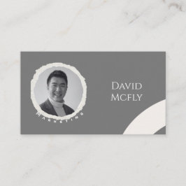 Bio Minimalistisch mit QR-Code Visitenkarte