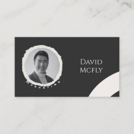 Bio Minimalistisch mit QR-Code Visitenkarte