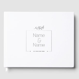 Bio minimalistisch natürliche Hochzeit DESIGN EDIT Gästebuch