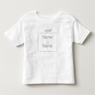 Bio minimalistisch natürliche Hochzeit DESIGN EDIT Kleinkind T-shirt