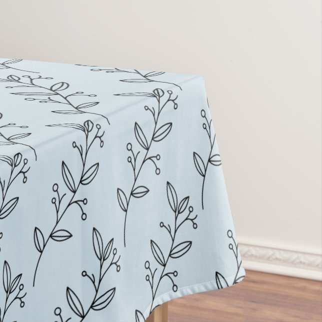 Bio minimalistisch natürliche Hochzeit DESIGN EDIT Tischdecke (Beispiel)