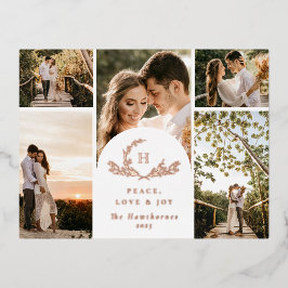 Bio Monogramm 5 Foto Folien Feiertagspostkarte