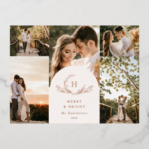 Bio Monogramm 5 Foto Folien Feiertagspostkarte