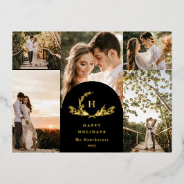 Bio Monogramm 5 Foto Folien Feiertagspostkarte