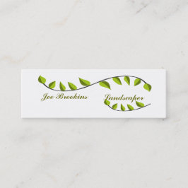 Bio Naturleaf-Illustration Mini Visitenkarte