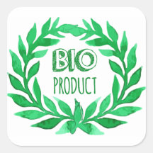 Bio-Produkt Grüne Aquarellfarm Frische Lebensmitte