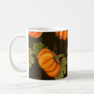 Bio Pumpkins: Bauernhof an Tisch Kaffeetasse