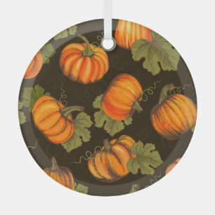 Bio Pumpkins: Bauernhof an Tisch Ornament Aus Glas