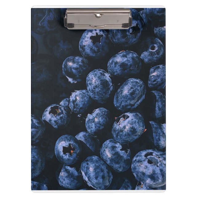 Bio Reifenhaufen Blaubeeren Klemmbrett (Vorderseite)