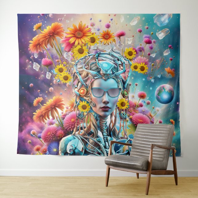 Bio Robot Wandteppich (Beispiel (Horizontal))