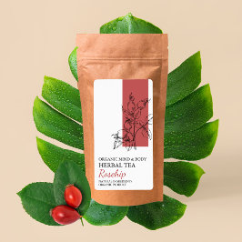 Bio Rosehip-Kräuterteetikett