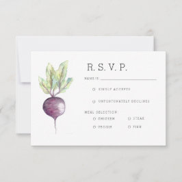 Bio Rübe |Veggie Watercolor UAWG RSVP Karte