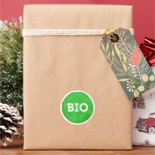 Bio Runder Aufkleber