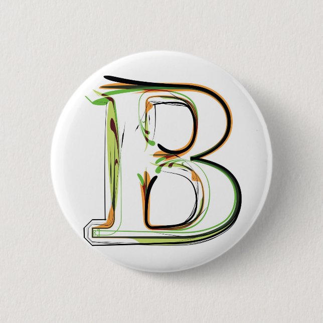 Bio Schriftartillustration Button (Vorderseite)