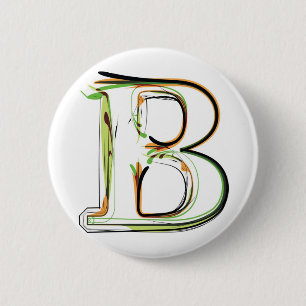 Bio Schriftartillustration Button
