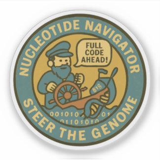 Bio-Sea-Kapitän leitet die Genomreise Aufkleber