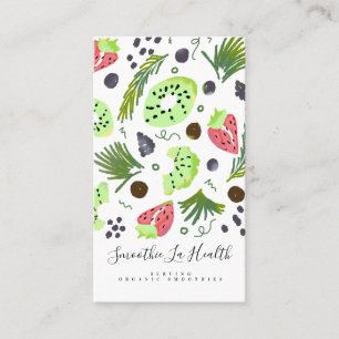 Bio Smoothies Obststgetränke Milchshakes Visitenkarte