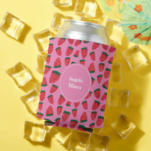 Bio Sommererdbeeren pink Dosenkühler