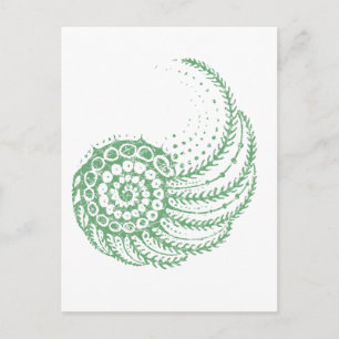 Bio Spiralgrün Postkarte