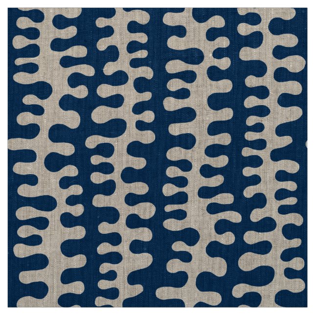 Bio Streifen - Indigostil Stoff (Muster)